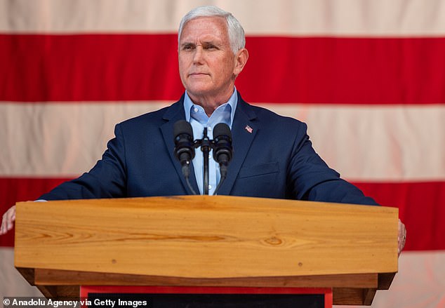 Former VP Mike Pence blasted the decision to file criminal charges against his former boss as an abuse of power. 'The unprecedented indictment of a former president on a campaign finance issue is an outrage.'