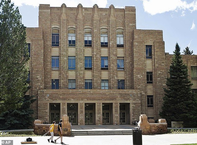 The lawsuit asks for a judge to declare Smith’s sorority membership void and to award unspecified damages. The damages should reflect the local chapter’s decline in financial stability and donations because of Smith’s induction last fall, the lawsuit alleges (pictured: University of Wyoming)