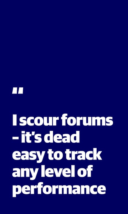 Quote: “I scour forums - it’s dead easy to track any level of performance”