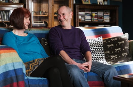 Phil and Sue Brown in their home.