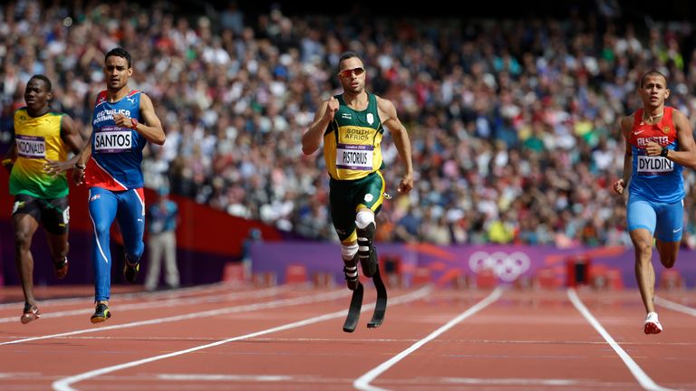 In 2012, Pistorius took part in the London Olympics