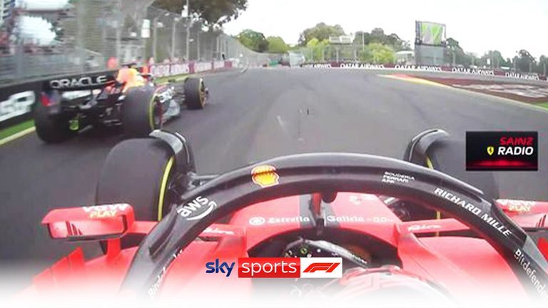 Verstappen almost crashed with Ferrari driver Carlos Sainz during second practice in Australia