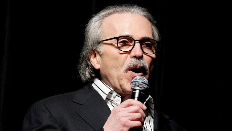 Former National Enquirer publisher David Pecker meets with Manhattan grand jury