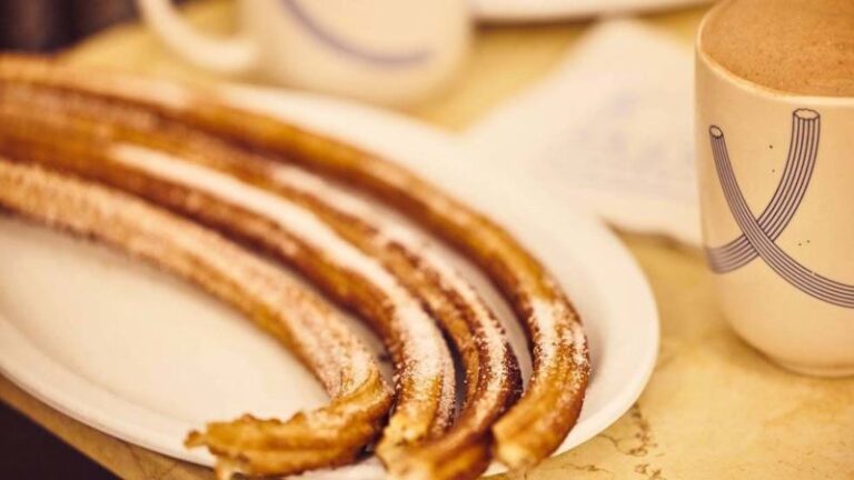 Churros with chocolate sauce from ‘Eva Longoria: Searching for Mexico’