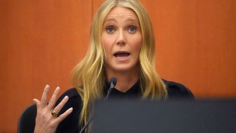 Gwyneth Paltrow testifies in a civil trial that she ‘froze’ in 2016 skiing crash at a Utah resort