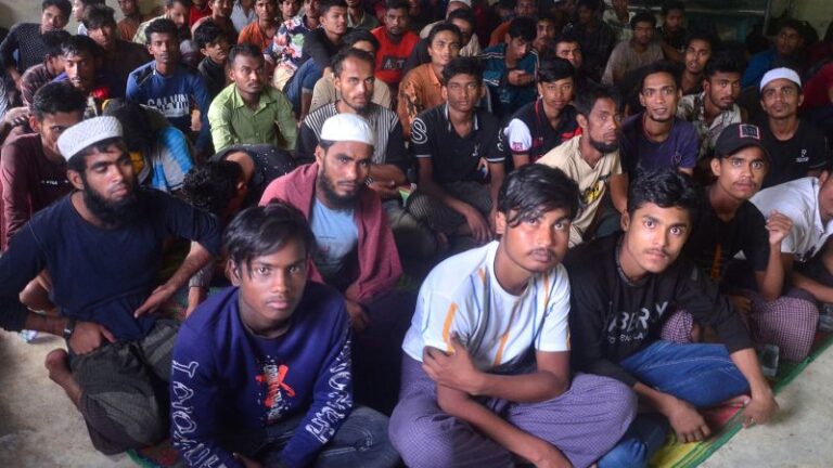 Nearly 200 Rohingya people land by boat in Indonesia’s Aceh