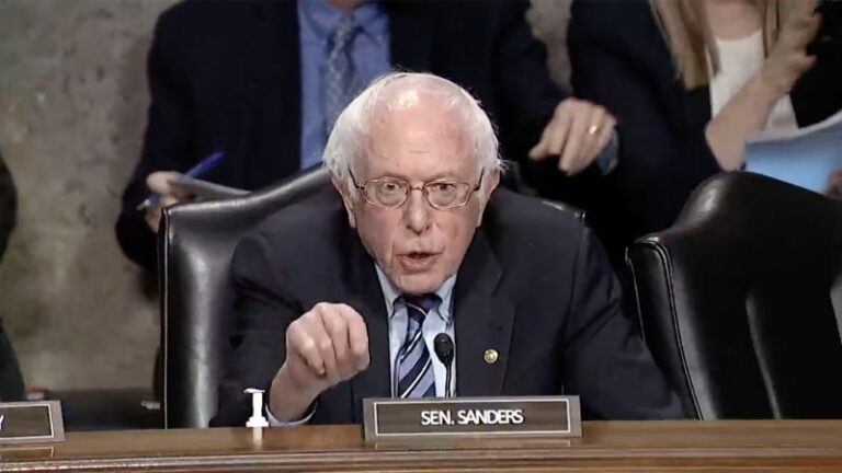 Watch tense exchange between Sanders and GOP senator during hearing