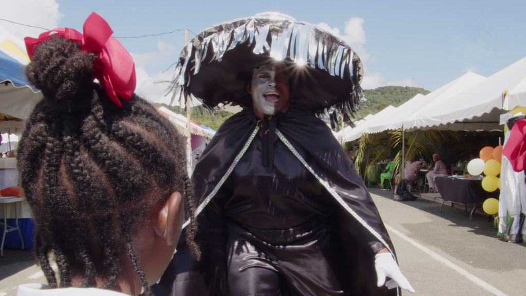 Midnight Robber, Kurt Layne, shares information about COVID safety protocols at Tobago Carnival festival.