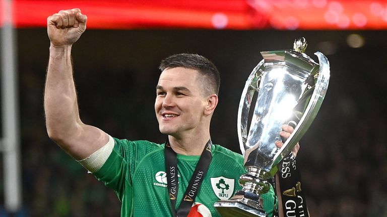 Sexton and Ireland won the Grand Slam in the 2023 Six Nations