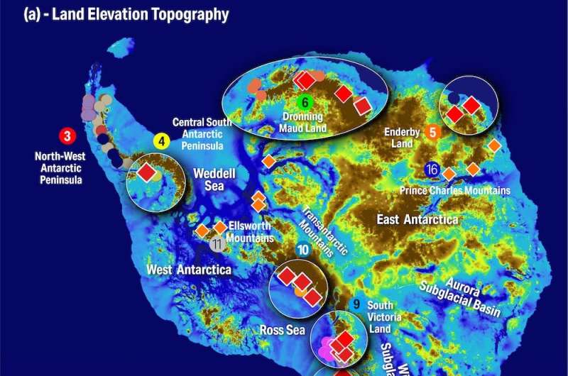 Antarctic ice age survival story: life seeking ice-free refuges imitates art in Ice Age, the movie