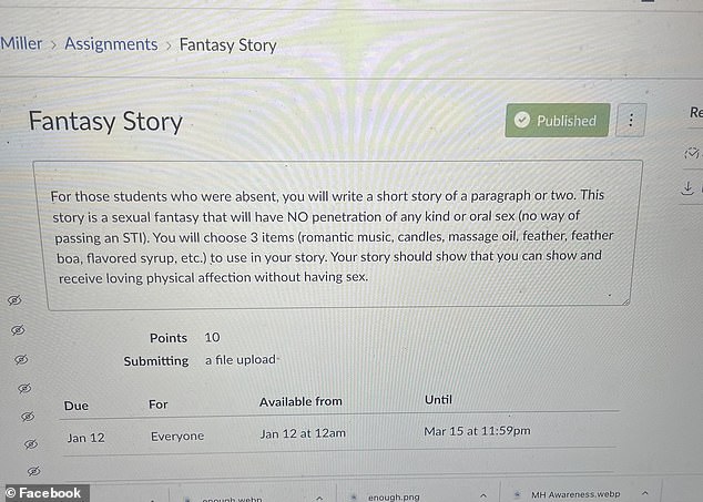 Oregon high school sparks fury after asking students to write x-rated ‘sexual fantasy’