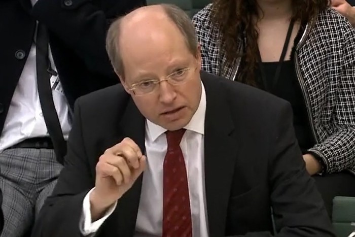 Philip Rutnam speaking before the Home Affairs Committee in 2019