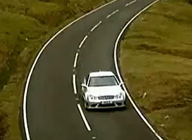 Another view of Clarkson enjoying the Black Mountains stretch in an episode of Top Gear