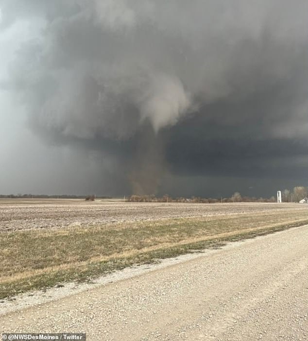 Meanwhile, a second tornado has been spotted forming in Des Moines