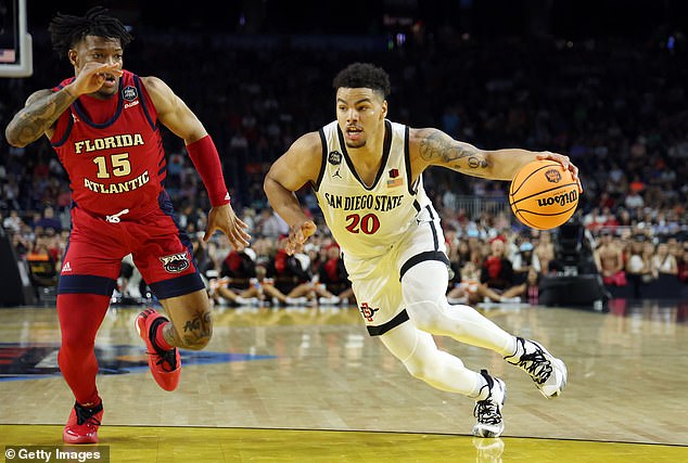 Aztecs senior guard Matt Bradley was  the game's leading scorer with 11 points at halftime