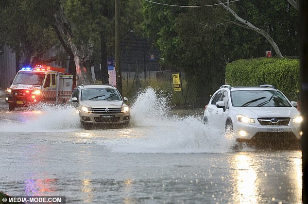 The rescue effort came as heavy downpours battered the east coast with the wild conditions extending from NSW into Queensland