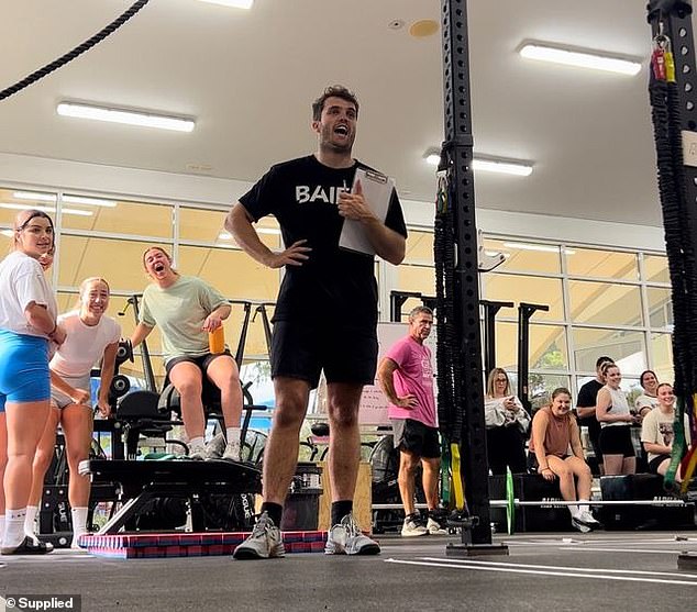 Towards the end of his mission to work ten different jobs, Mr Hare took up the role of a trainer in a CrossFit gym in Kellyville, in Sydney's north-west