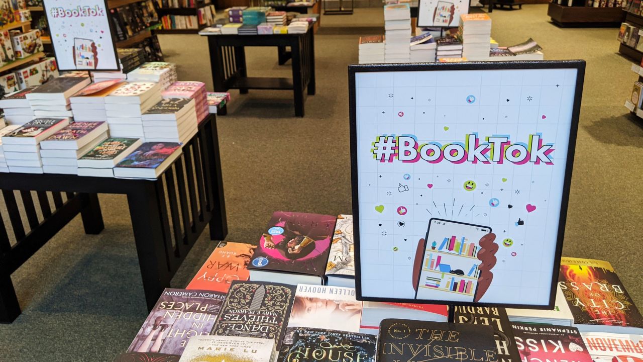 TikTok is such a potent trendsetter for books, stores like this Barnes & Noble in Scottsdale, Arizona, maintain collections of titles that get popular on the app. 