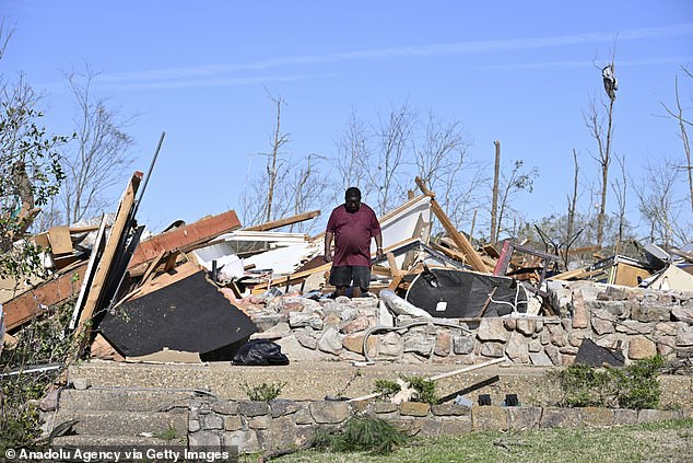 There was severe damage in Little Rock, Arkansas. Gov. Sarah Huckabee Sanders had already declared a state of emergency and activated the National Guard where at least five people were killed