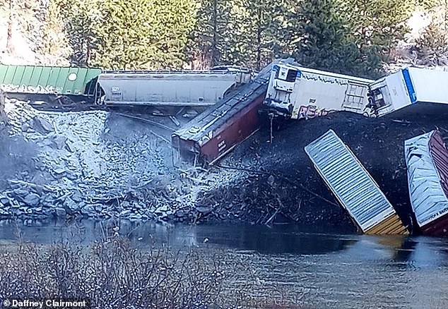 Montana Rail Link, which owns the railroad, is aware of the situation, according to NBC Montana