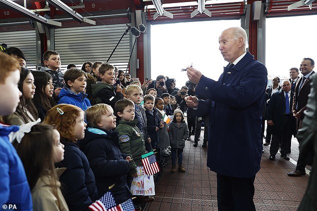 President Joe Biden got help from his son Hunter as he took questions from children when he arrived in Dublin on Wednesday. Hunter helped point him to people to call on