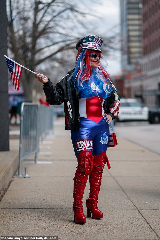 Larson-Olson said she drove nearly 2,000 miles from Abilene, Texas, to see Trump deliver a campaign speech. She was found guilty in the Superior Court of the District of Columbia of a misdemeanor charge for resisting efforts by law enforcement officers to clear the U.S. Capitol grounds after the Jan. 6, 2021, Capitol breach. She was sentenced to a 180-day jail term