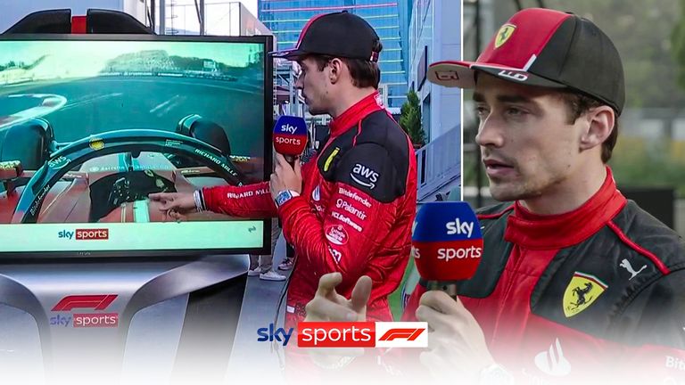 Charles Leclerc joined Karun Chandhok at the SkyPad to look back at his pole lap in Baku