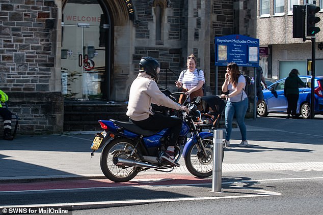 But on Friday afternoon there was barely a cyclist to be seen despite the high street bustling with shoppers