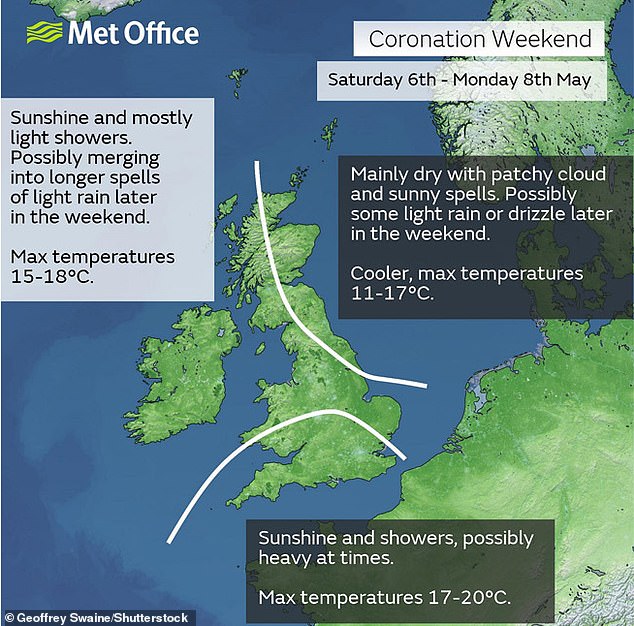 They have been warned to brace themselves for some possible heavy showers