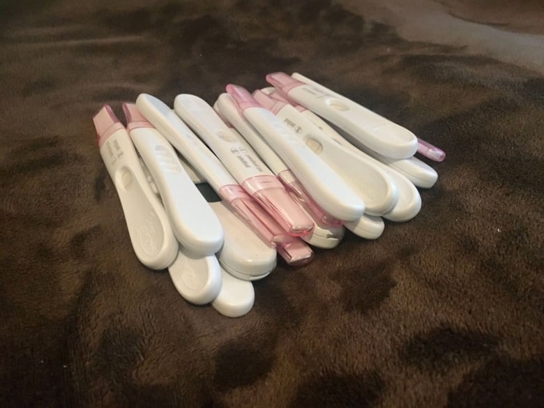 A collection of pregnancy tests.