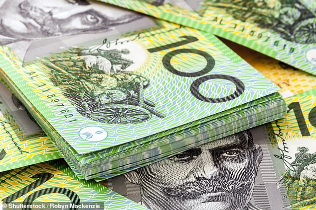 Fineff stopped gambling when he saw that he had lost $3.1million on just one betting app. Pictured is an image of Australian $100 notes