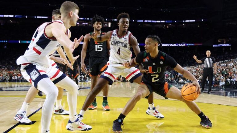 UConn defeats Miami to advance to the NCAA Men’s Basketball Championship tournament title game