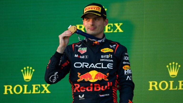 Max Verstappen wins chaotic Australian Grand Prix as Lewis Hamilton takes second