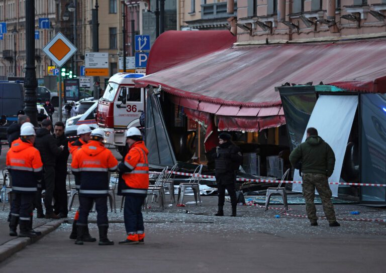 Russian military blogger killed in explosion at cafe in St. Petersburg, Russian state media reports