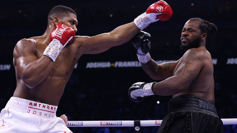 London, UK: Anthony Joshua v Jermaine Franklin, Heavyweight Contest.1 April 2023.Picture By Mark Robinson Matchroom Boxing