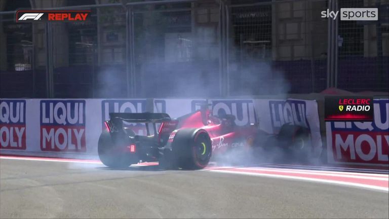 Charles Leclerc crashes but still takes Sprint Shootout pole! | Video | Watch TV Show