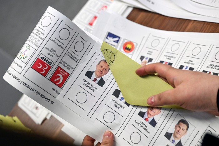 A ballot for the Turkish general elections