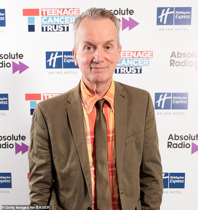 Frank Skinner breaks down in tears live on air as he reveals former co-host is fighting for his life