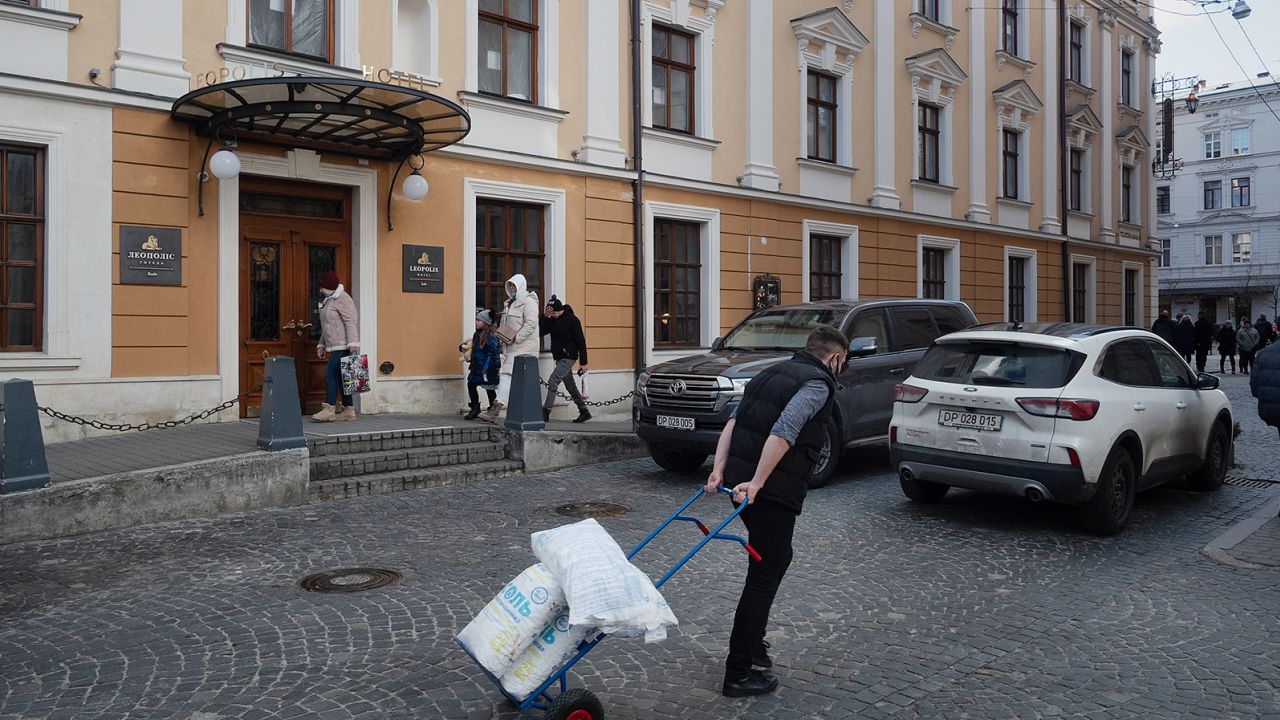 Owners of the Leopolis hotel say occupancy has been high during the conflict.