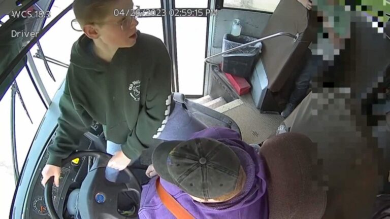 Teen jumps into action to save school bus full of kids