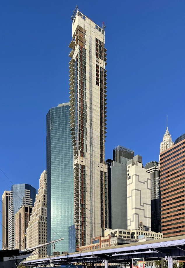 The leaning tower of Manhattan: FiDi skyscraper still unfinished nearly a DECADE on