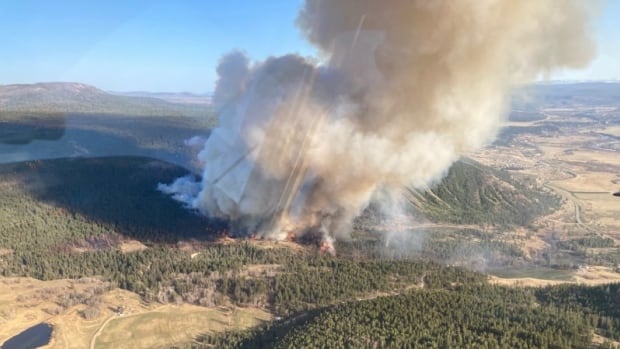 Evacuation alerts issued as 2 fires threaten properties in B.C. Interior