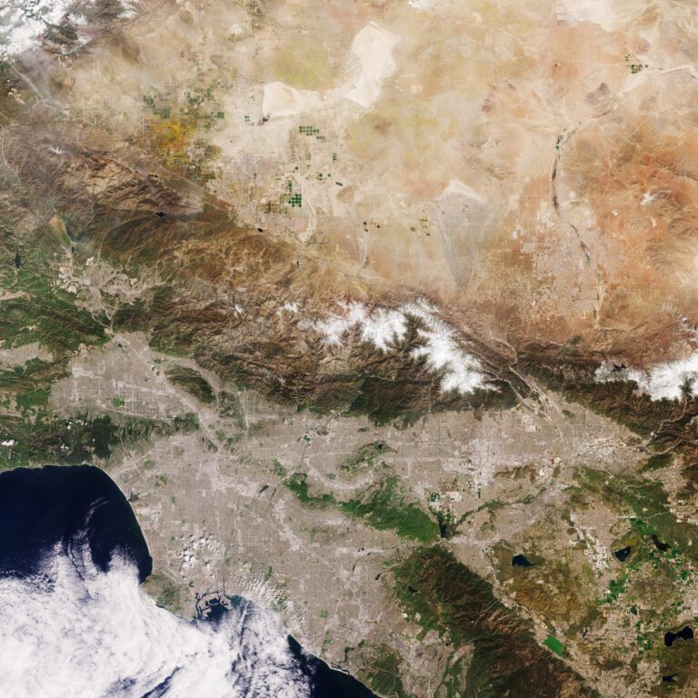 Earth from space: Blooming California