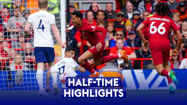 Half-time highlights: Spurs capitulate again at Liverpool