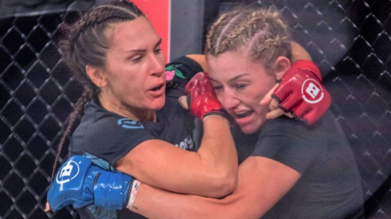 Leah McCourt suffers points loss to Cat Zingano after three hard-fought rounds at Bellator 293 | MMA News