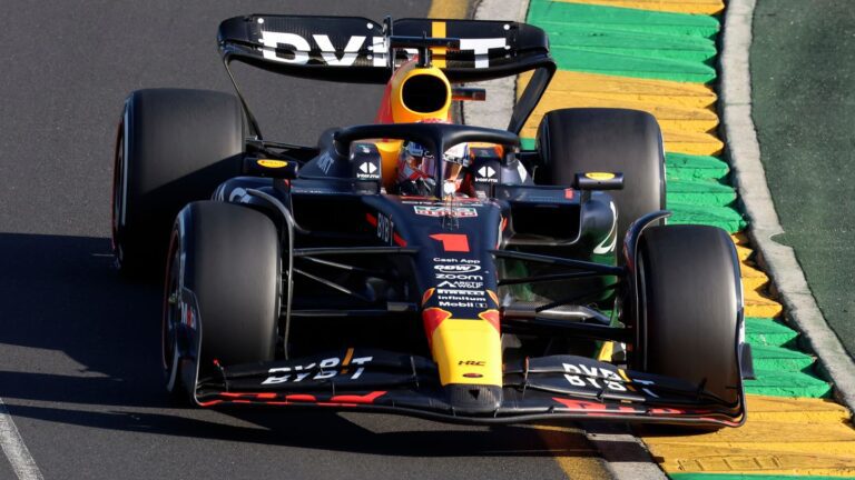 Australian GP: Max Verstappen holds off Lewis Hamilton for victory after wild finish to chaotic race