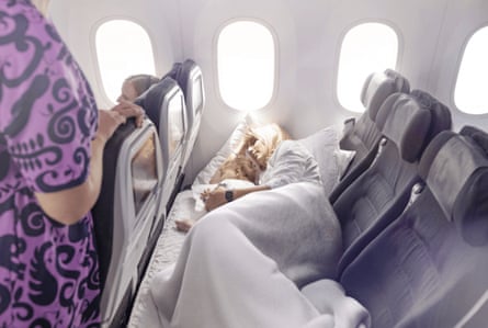 Air New Zealand’s in-flight Skycouch.