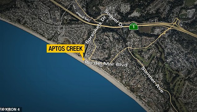 The tooth was found near Aptos Creek at the Rio Del Mar Beach in Santa Cruz, California