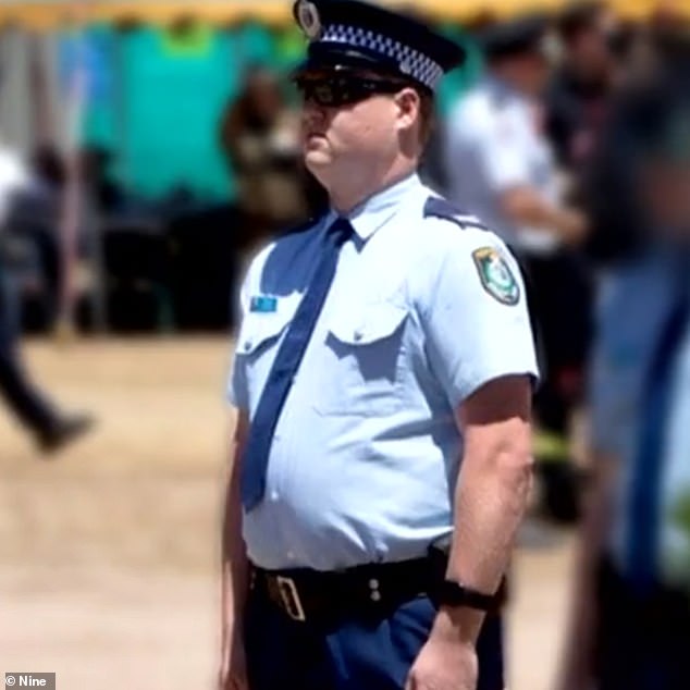 Senior Constable Kristian White, 33, allegedly asked Mrs Nowland, who weighed just 43kg, to 'stop' multiple times when telling her to drop the knife before saying, 'No, bugger it', and deploying his Taser