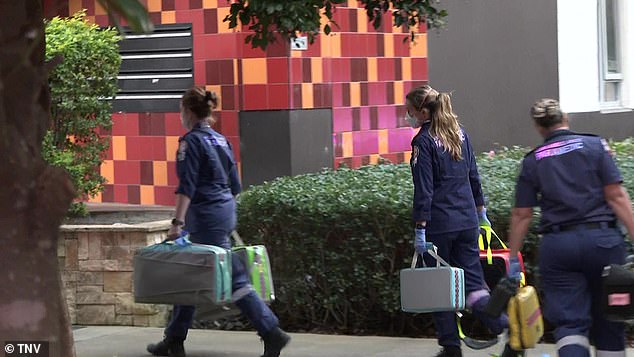 NSW Ambulance paramedics (pictured) treated a 45-year-old man at the scene. he was taken to hospital in a critical condition